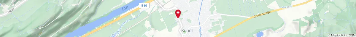 Kartendarstellung des Standorts für Michaelis-Apotheke in 6250 Kundl
